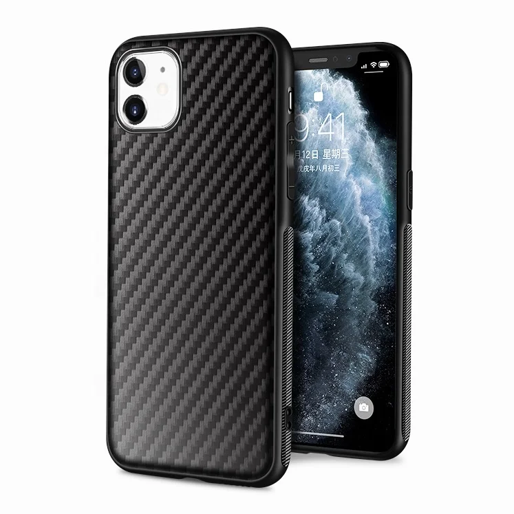 

Carbon Fiber Stripe Print Flexible TPU Other Mobile Phone Accessories Case for Apple iPhone 11 Pro Max XS XR X 9 7 Plus SE 2020