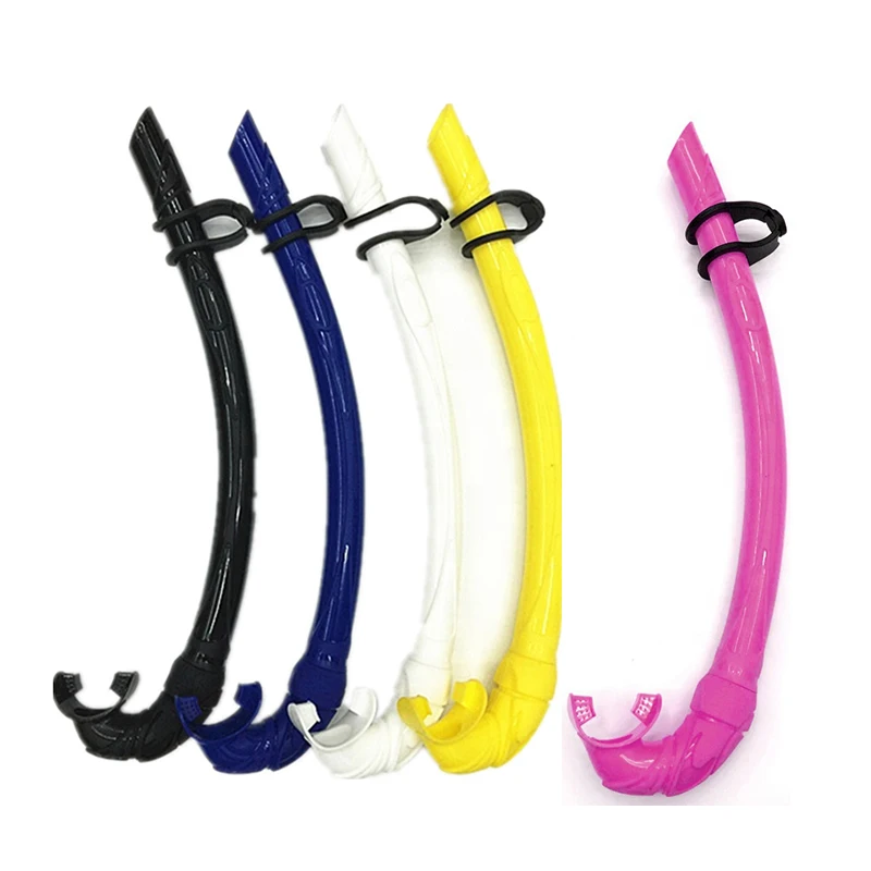 

DOVOD Hot Sale 100% Silicone Material Open-end Snorkel Free Diving Snorkel, Various for choose