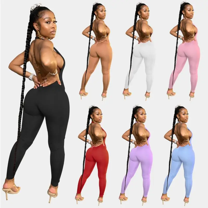 

Best sell Slit bandage jumpsuit