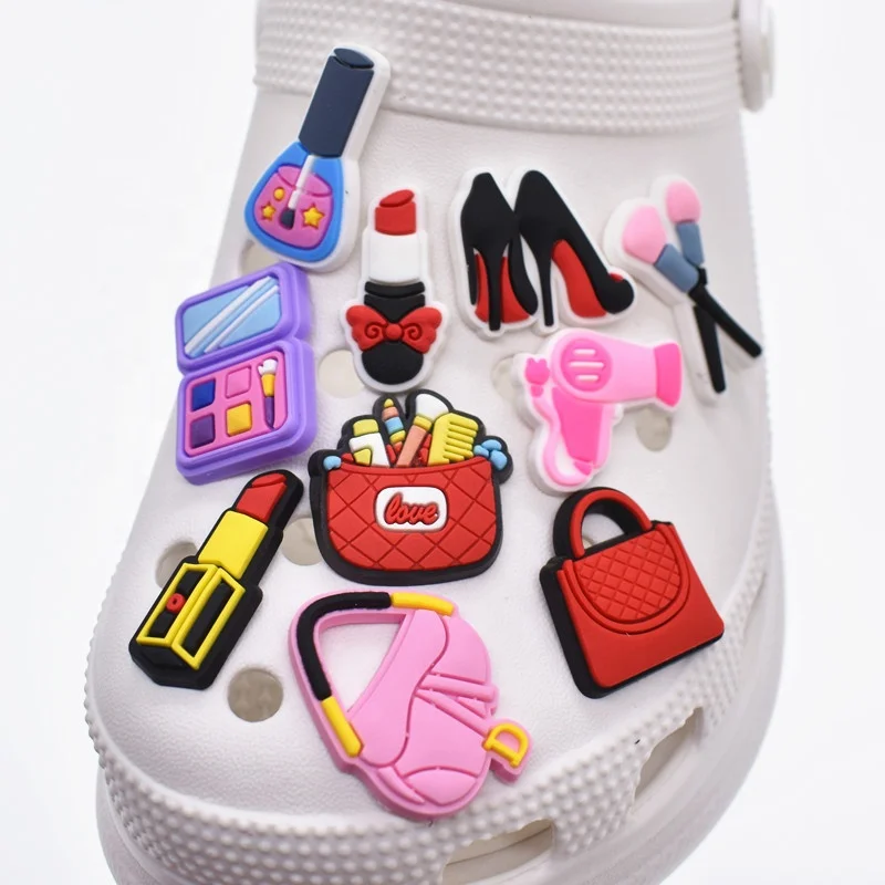 

New Make ups croc shoe charms for bracelets croc shoe accessories, As picture