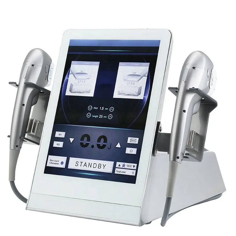 

Korea 2 In 1Hifu ice / ice Smas Hifu Facial Lifting / Fat Reduction Machine HIFU with ice cooling cold hammer no pain