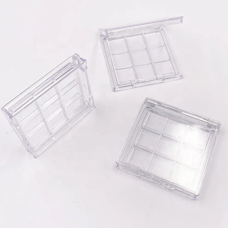 

9 Grids Clear Empty Eyeshadow Dish DIY Eyeshadow Palette Eye Makeup Storage Box
