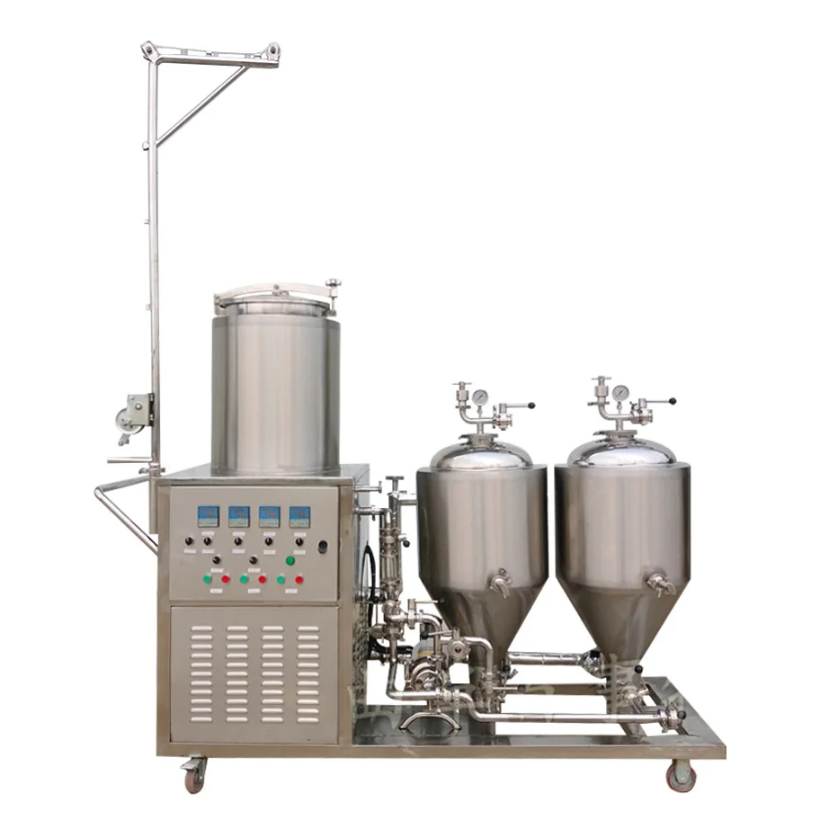 50lt small all-in-one beer brewery plant equipment for bar restaurant home brewing beer machine