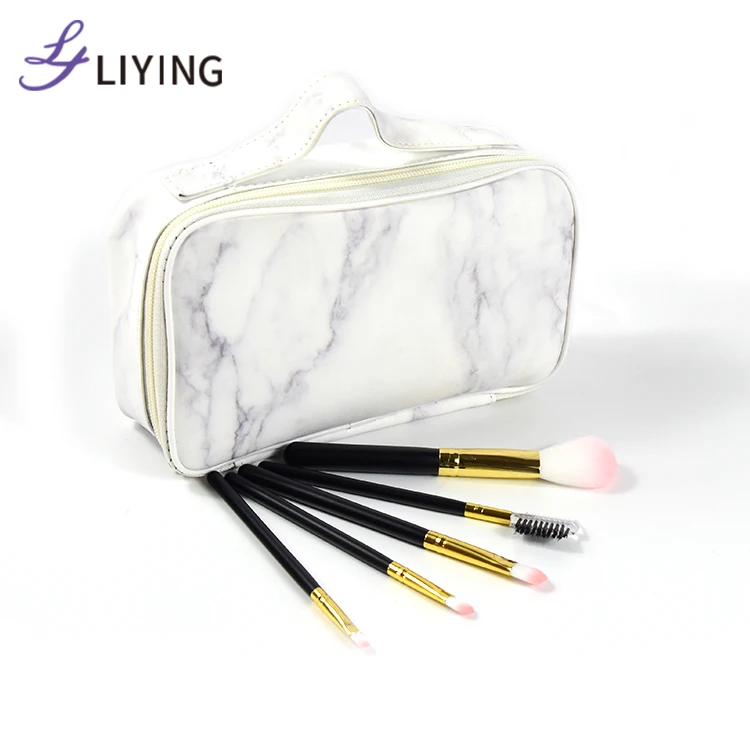 

Cosmetic Bag Cases with Roll Bag Cosmetic Brush Set Hot Sale Travel Synthetic Hair with Case in Low Price KC-0003