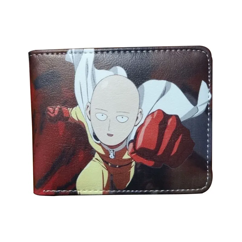 

Professional PU PVC Wallets Supply Japanese Anime Wallet Short Money Clip ONE PUNCH-MAN Wallet For Teen Anime Fan Boys And Girls
