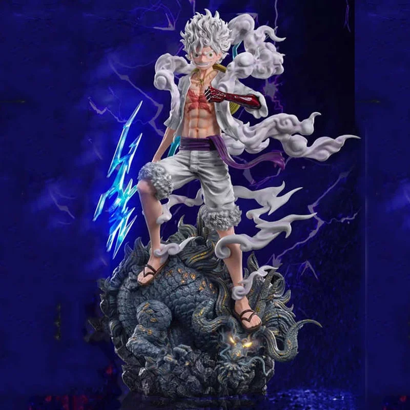 

Anime One Pieced ShowMaker Cosmic Nika Luffy GK Action Figurine 34cm Resin Statue Collectible Model Doll Toys Gifts