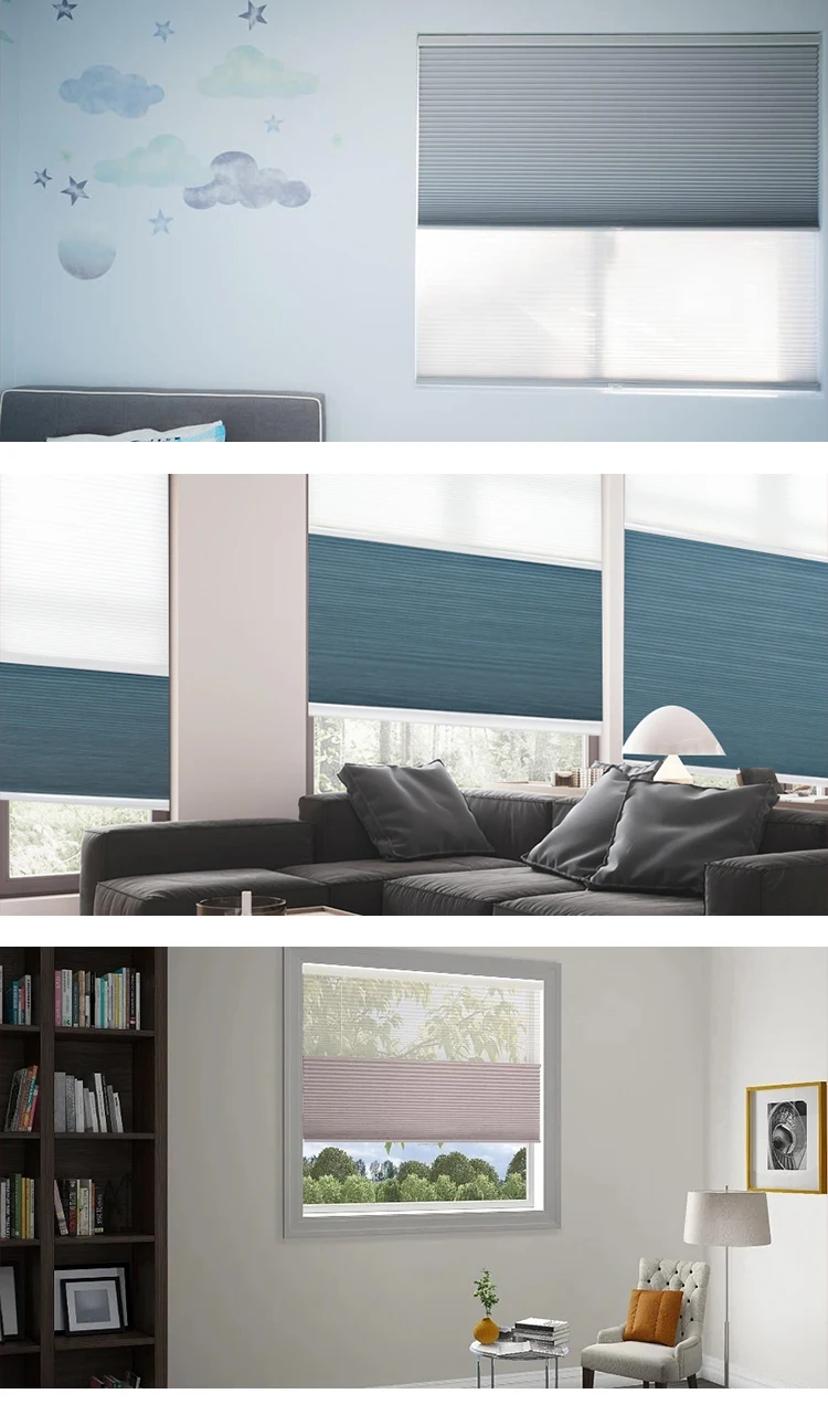 Day And Night Blinds Motorized,Double Cellular Sheer Semi