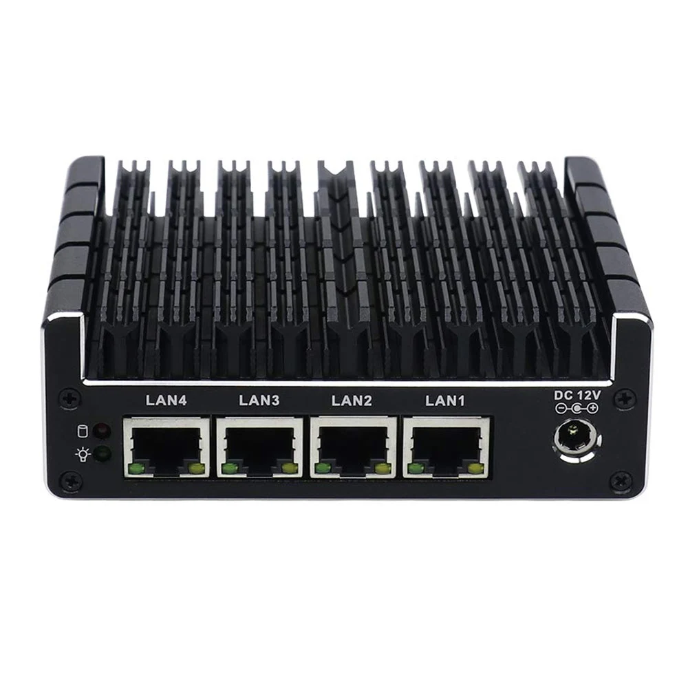

Partaker C4 Quad Core J3160 Mini PC Firewall Router, Mini Itx Firewall,4 Lan Firewall With 4G RAM 64G SSD