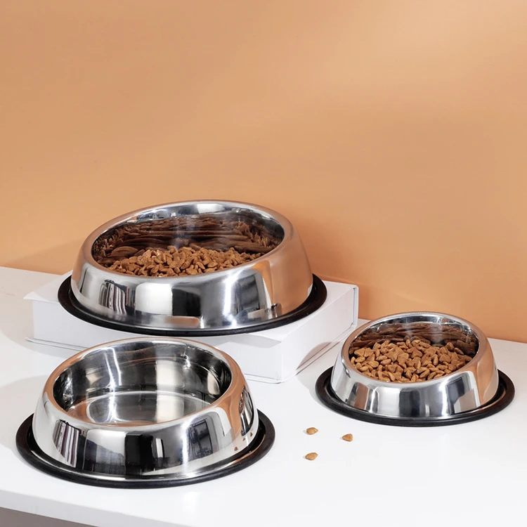 

Cheap price high quality puppy cat food wholesale dog bowls stainless steel pet water bowl, Customized color