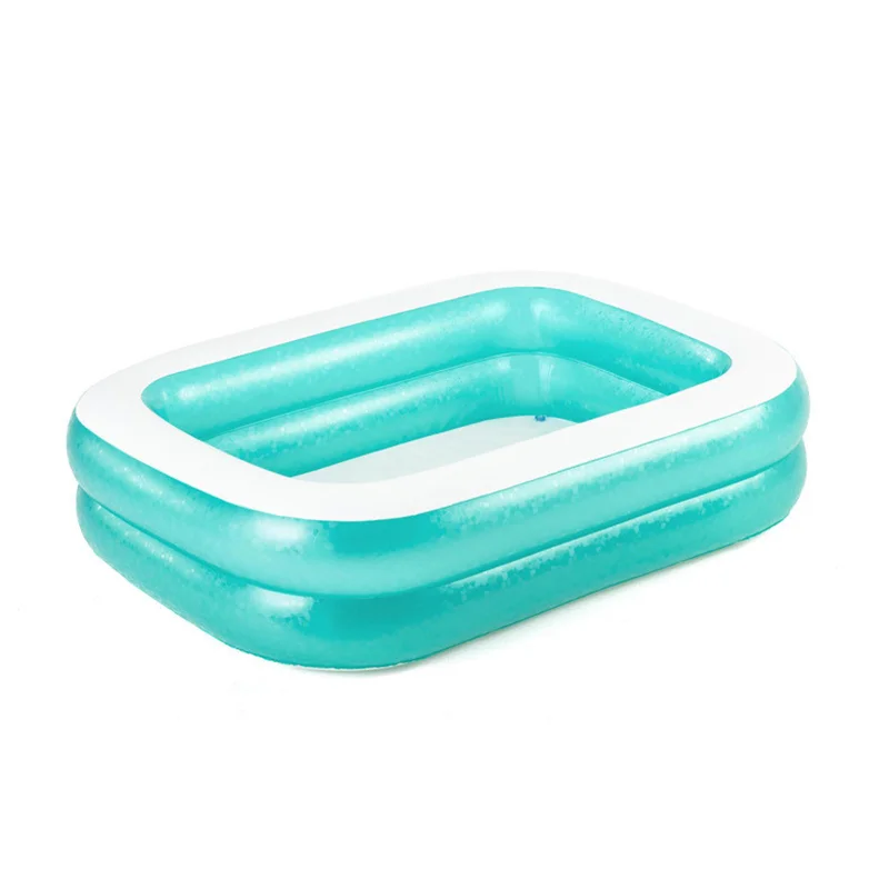 

Wholesale Summer Two Layers  Rectangular Plastic Kids Inflatable Swimming Pool