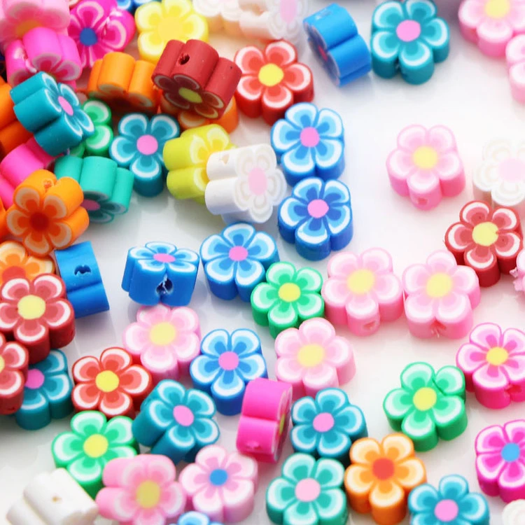 

Bulk 1000pcs 3D Flower Nail Art Nail Tips Polymer Clay Flower Slices Slime Charms Decoration Decal Pieces Accessories