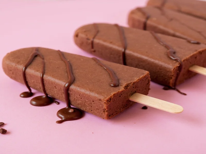 homemade fudgsicles using chocolate pudding