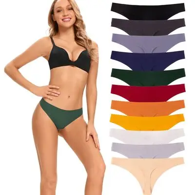 

Factory Custom Sexy One Piece Seamless Female Underwear T-back Thong Panties