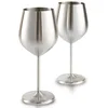 cocktail silver copper plated custom logo champion metal stainless steel goblet wine glass