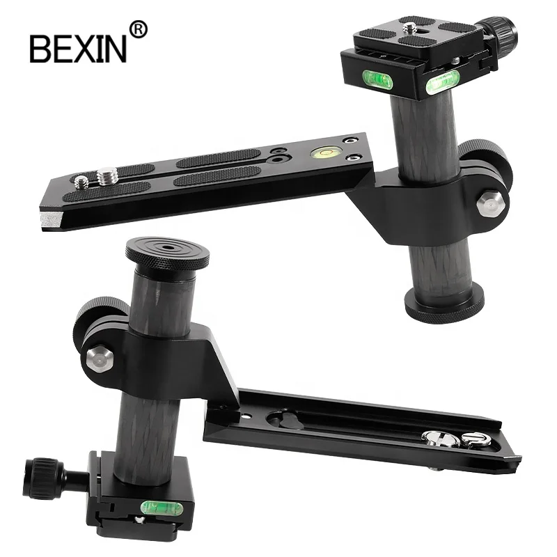 

BEXIN 150mm Camera Telephoto Lens quick release support carbon fiber column Adjustable slider Bracket Plate for Bird Watching