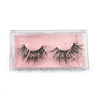 

Custom logo wholesale 25mm eyelash and boxes 3D false mink eyelashes Strip Eye Lashes Thick long 100% silk lashes