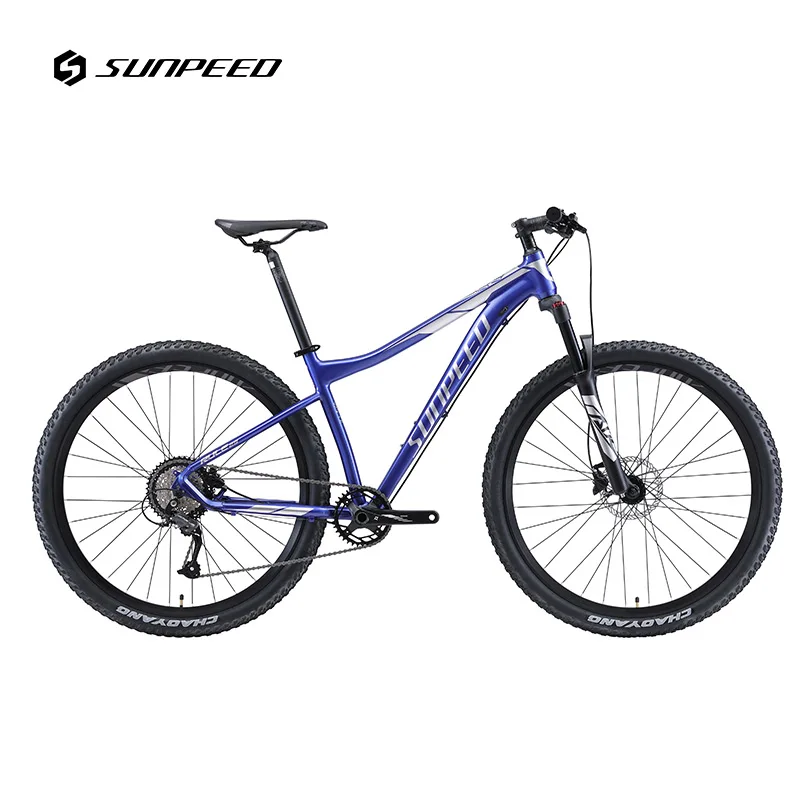 

SUNPEED Variable Speed 9 Aluminium Alloy Frame Bicycle Mountain Bike, Blue/red/sliver