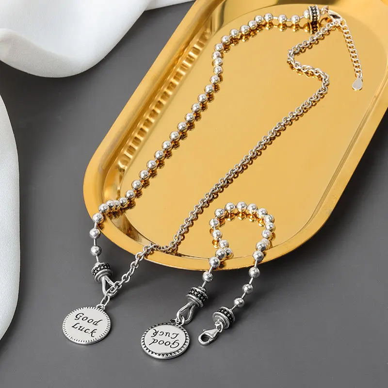 

Japanese and Korean New Retro English letter Necklace girl's versatile personalized design Bracelet