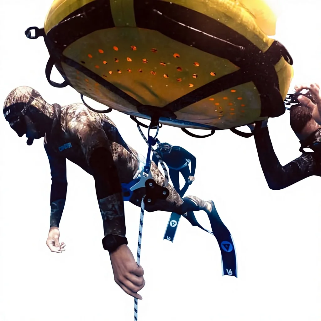 Freediving Buoy Spearfishing Equipment OEM Factory Directly Inflatable Floats Sports Diving Portable Waterproof 80x80cm DWF Drop