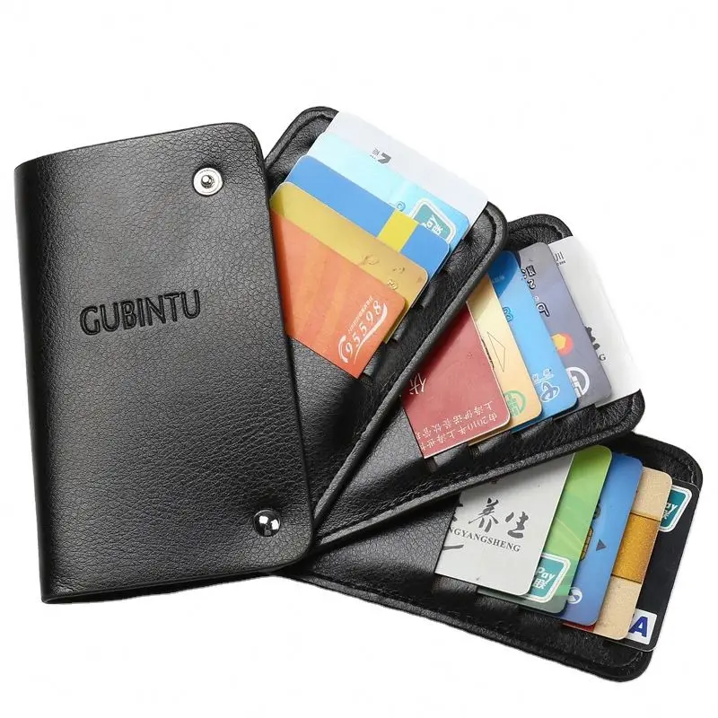 

AIYIYANG Multi-Card Rotating Card Holder Men's Bank Credit Card Bag Gift Custom Wallet