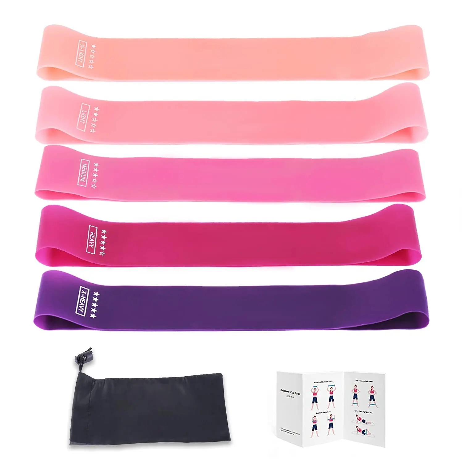 

latex resistance bands Custom Logo Training Exercise Resistance Band Gym Pink Fabric Resistance Exercise latex resistance bands, Greet,pink,purple