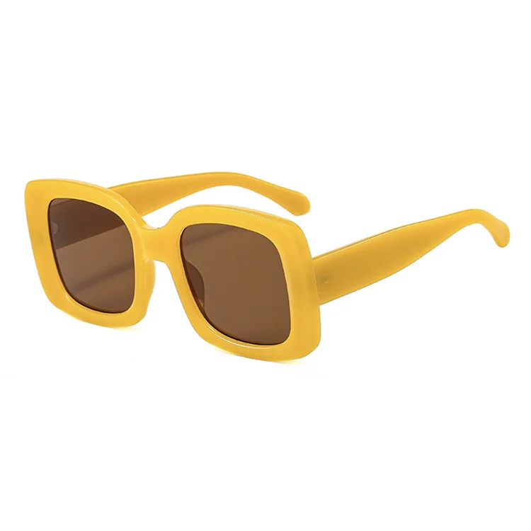 

New Trend Big Frame Sun Glasses Retro Frame Wide Temple Classic Best-Selling Sunglasses