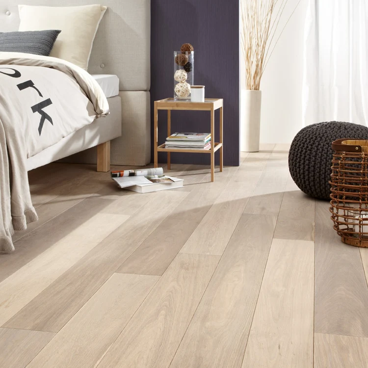 
In stock 260 mm wideEuropean white oak interlocking engineered parket wood flooring 