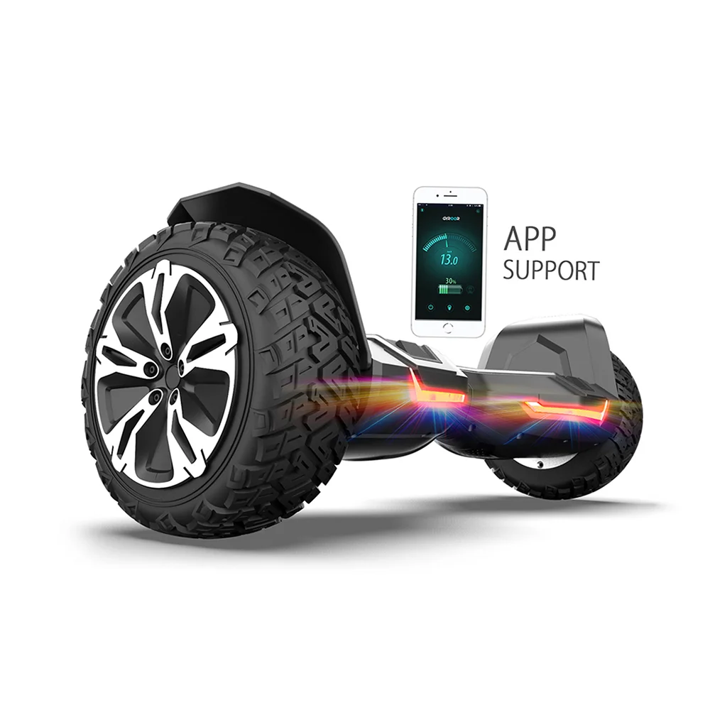 

Gyroor Electric balace hoverboard with air tyre and LED music light hoverboard scooter European warehouse, Black/red/white/blue