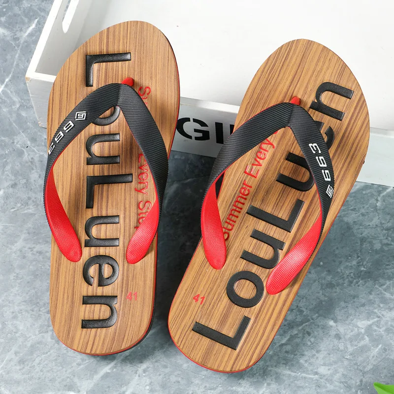 

Dropshipping summer flip flops beach sandals outdoor trend men flip flops slippers