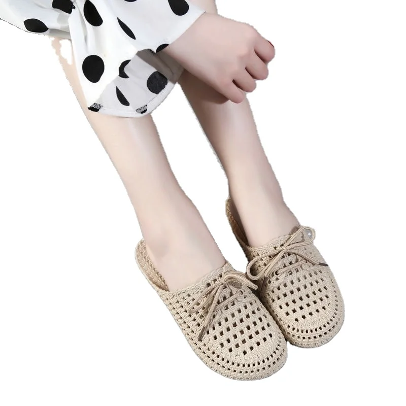 

womens sandals NEW Summer Fashion Hollow Out Breathable Shoelaces Beach Slippers Flip Flops EVA Massage Slippers Sandals, 6 colors