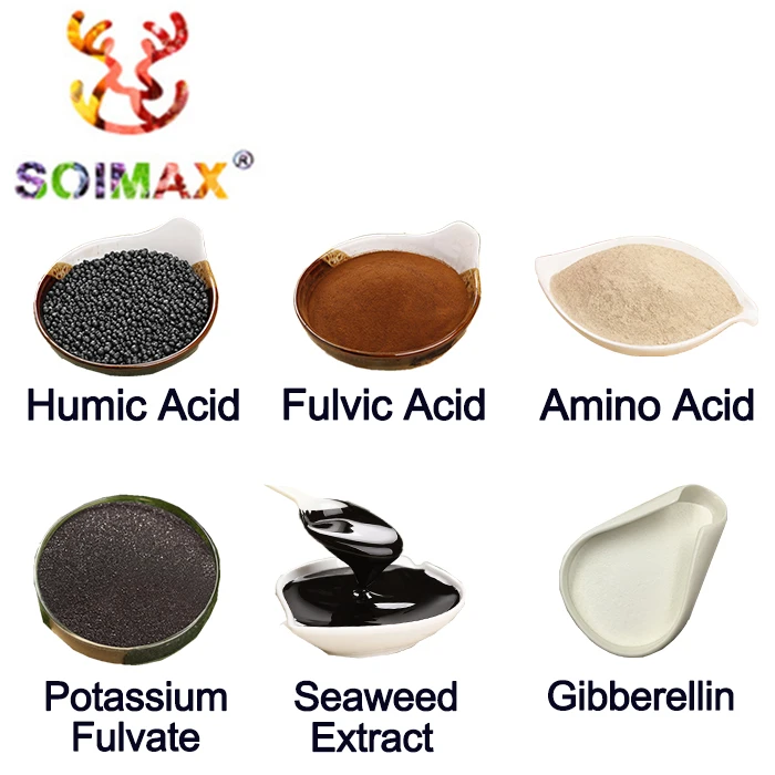 
Soimax Agro Fertilizer Humic Potassium Humate Fulvate EDTA EDDHA Amino Acid Chitosan Powder Npk Organic Fertilizer 