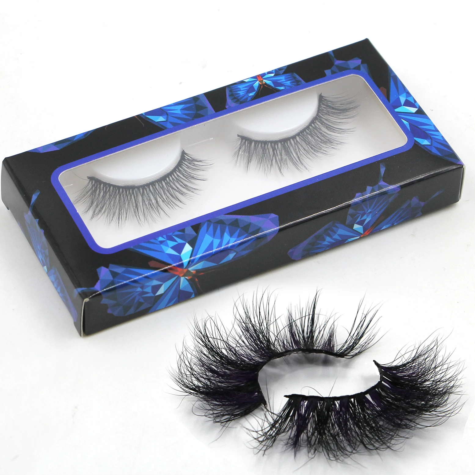 

5d Fluffy 25mm Great Quality Mink Lashes, Black