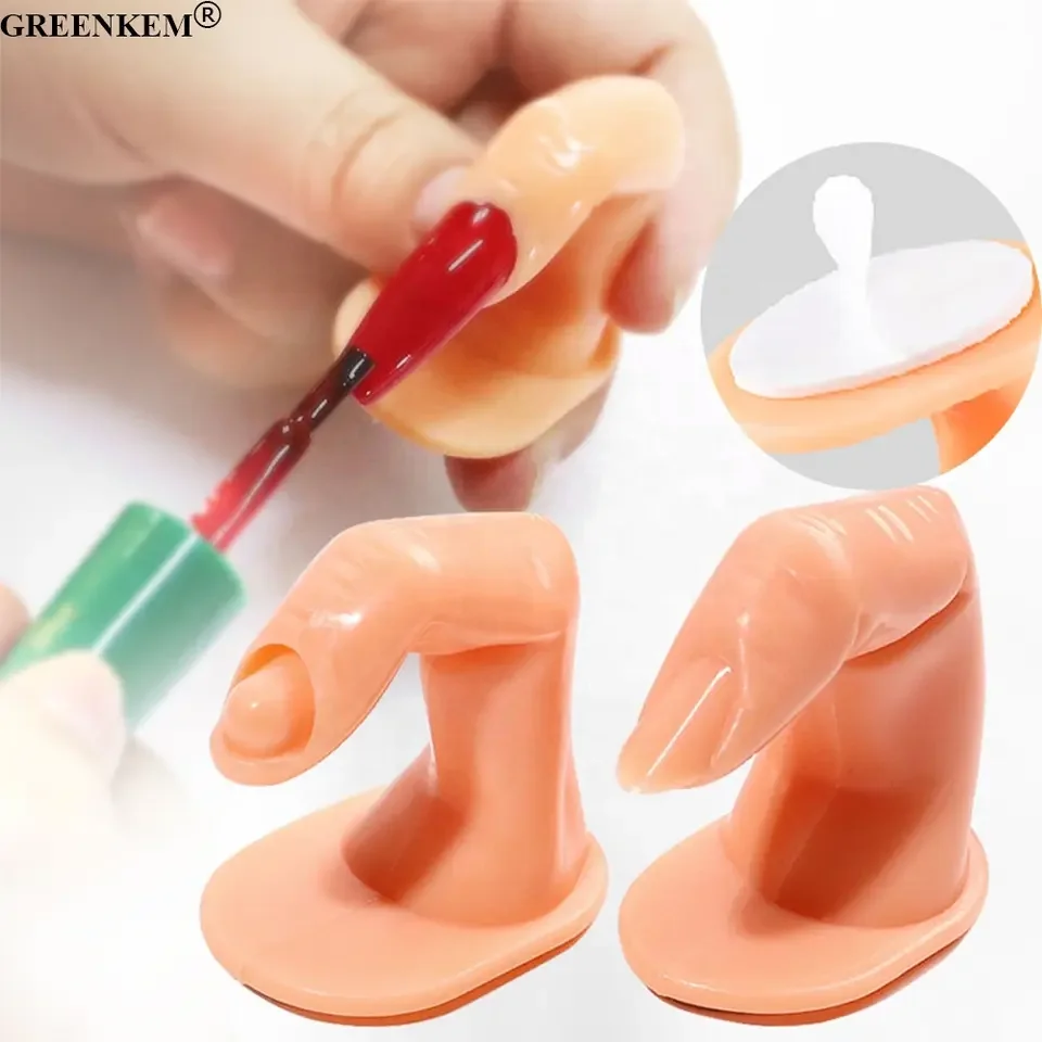 

Finger Manicure Practice Hand Acrylic Nail Tips Stand Display Tool False Finger for Nail Art Training Nail Practice Finger