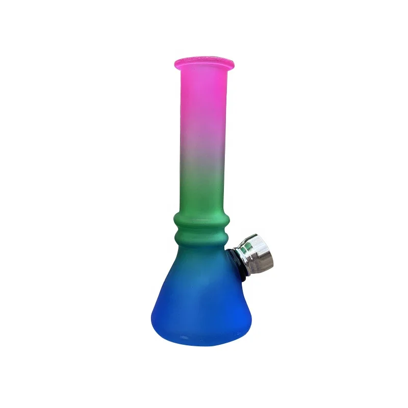 

UKETA new arrival colorful glass hookah bongo smoke water pipes for weed, Mix color