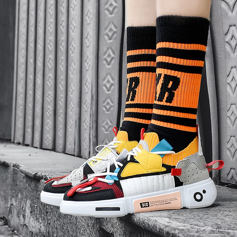 

High quality man fashion sport sneakers rainbow colours casual shoes for man designer men shoes, Colors, grey, black