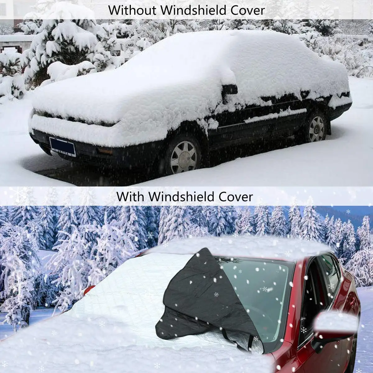 Magnetic Edge Cover,Or Winter Snow Ice And Frost,Heat Preservation,Fits ...