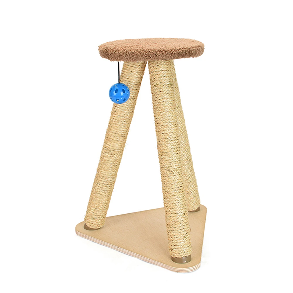 

Triangular hemp rope play training cat scratching post high-quality lamb wool cat climbing frame detachable cat climbing frame
