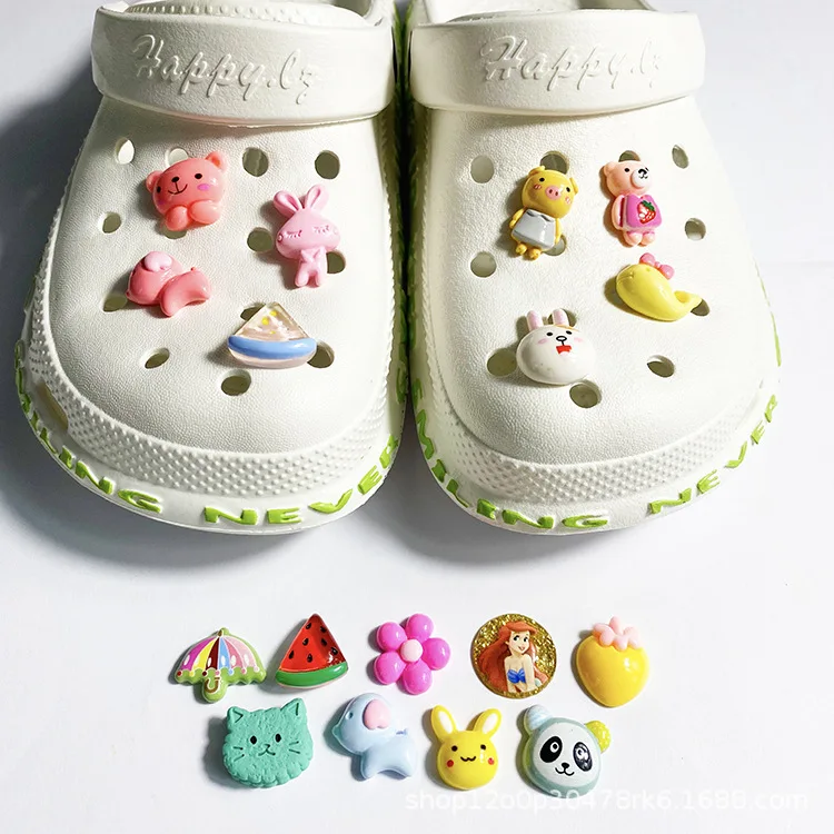 

2021 wholesale hot sale pvc rubber 3D cute animal children clogs shoes charm, As picture/custom