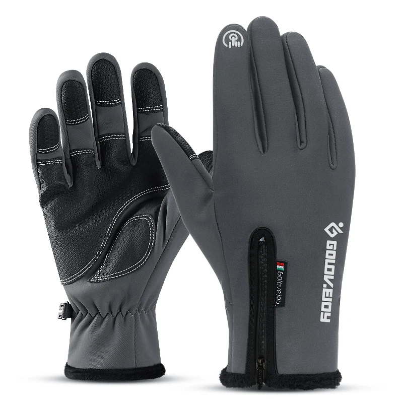 
Factory Direct Wholesale Cold-proof Waterproof Winter Gloves Cycling Fluff Warm Gloves For Touchscreen Cold Weather 