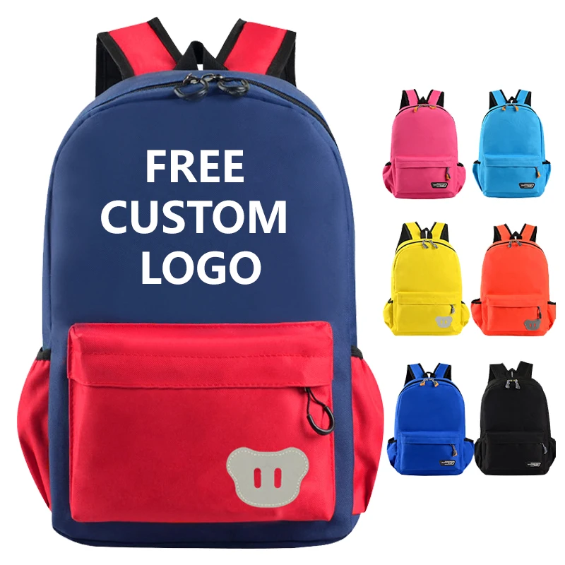 

Customise LOGO School Bags Boys Girls Classics Bookbags Mochilas Escolares Kids School pack Bag Backpack For Primary school, Customizable