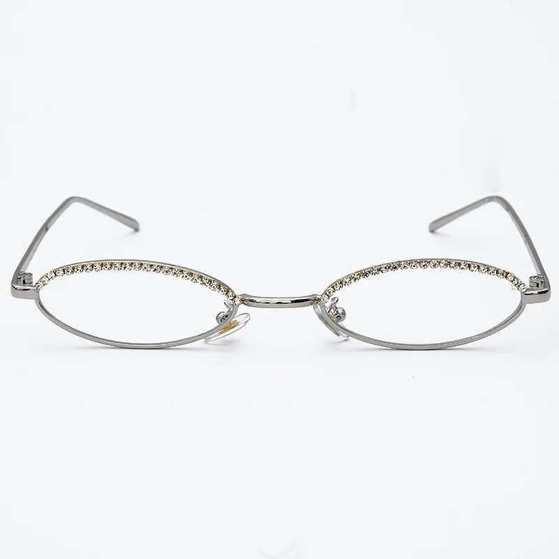 

Man Sun Glasses Newest 2021 Fashion Bling Square Frames Sun Glasses With Diamonds, 7 colors