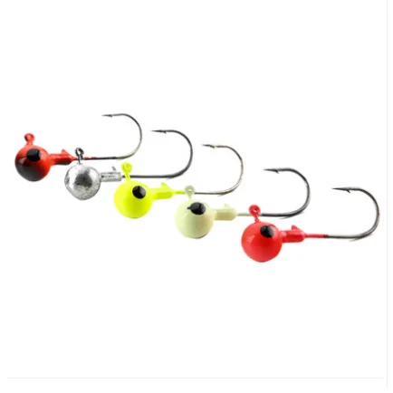 

Lutac New products High Quality 2.5g Fish Jig Head Jigging Fishing Lures, 4 colors