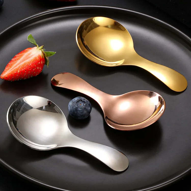 

Stainless Steel Spoon Mini Coffee Tea Small Spoons Metal Spice Sugar Salt Scoop Kids Ice Cream Spoon Kitchen Cooking Gadgets