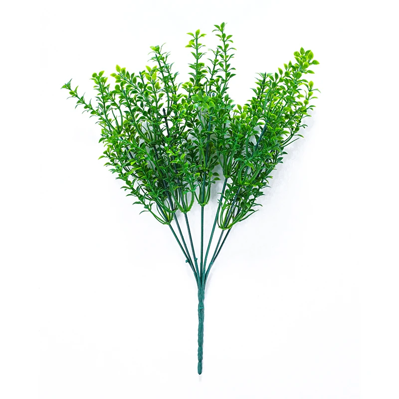 

Green plant plastic grass mist series home wedding decoration bouquet flower arrangement, Customized