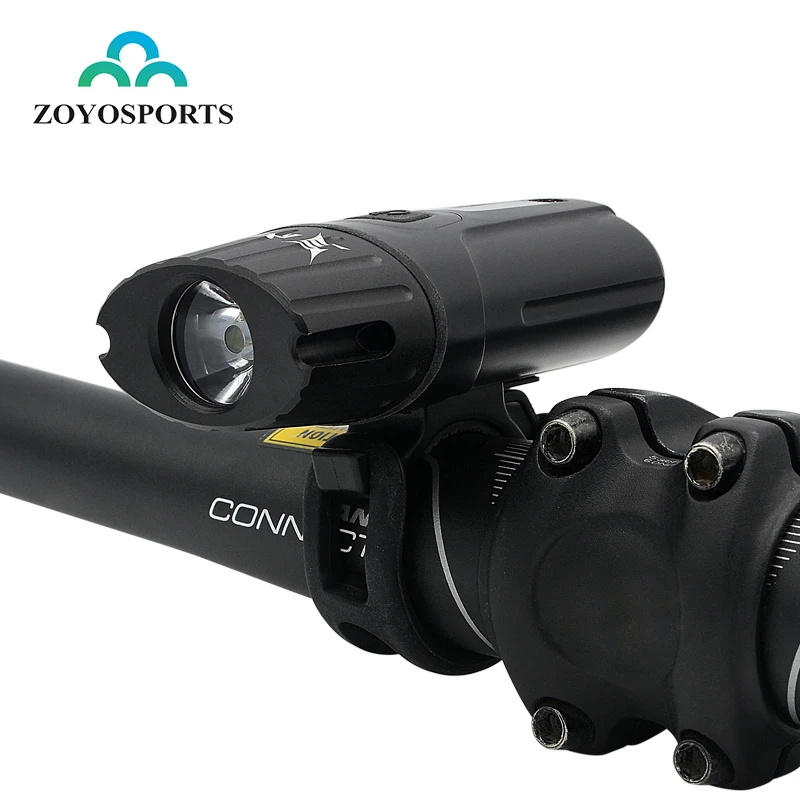 

ZOYOSPORTS riding glare flashlights USB rechargeable light outdoor riding equipment waterproof bicycle headlight, Black