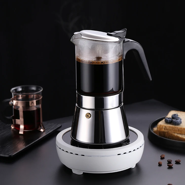 

Custom Luxury High Borosilicate Glass Thermal Transparent Coffee Pot