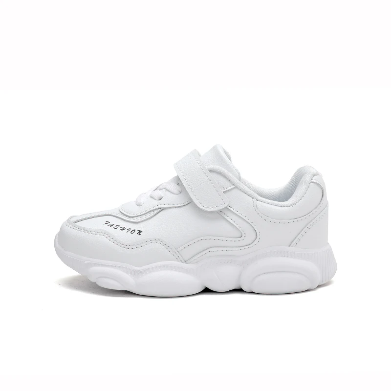 

Spring Autumn Kids Cute Leather Shoes Boys and Girls White Running Sneakers
