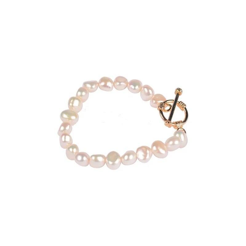 

Haiyang pulseras mujer free sample pearl bracelet charm bangle baroque pearl bracelet freshwater pearl bracelet
