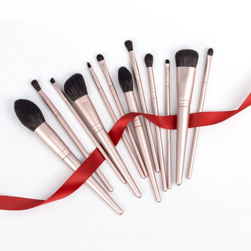 

Professional 12Pcs Makeup Brush Set Rose Gold Eyeshadow Make Up Brushes