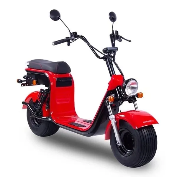 

Electric Scooter 1500W 60V 20Ah Pink Fat Tire Pedal Bike Mobility Moped Stock EU COC Certification Two Seats Person, Can customize